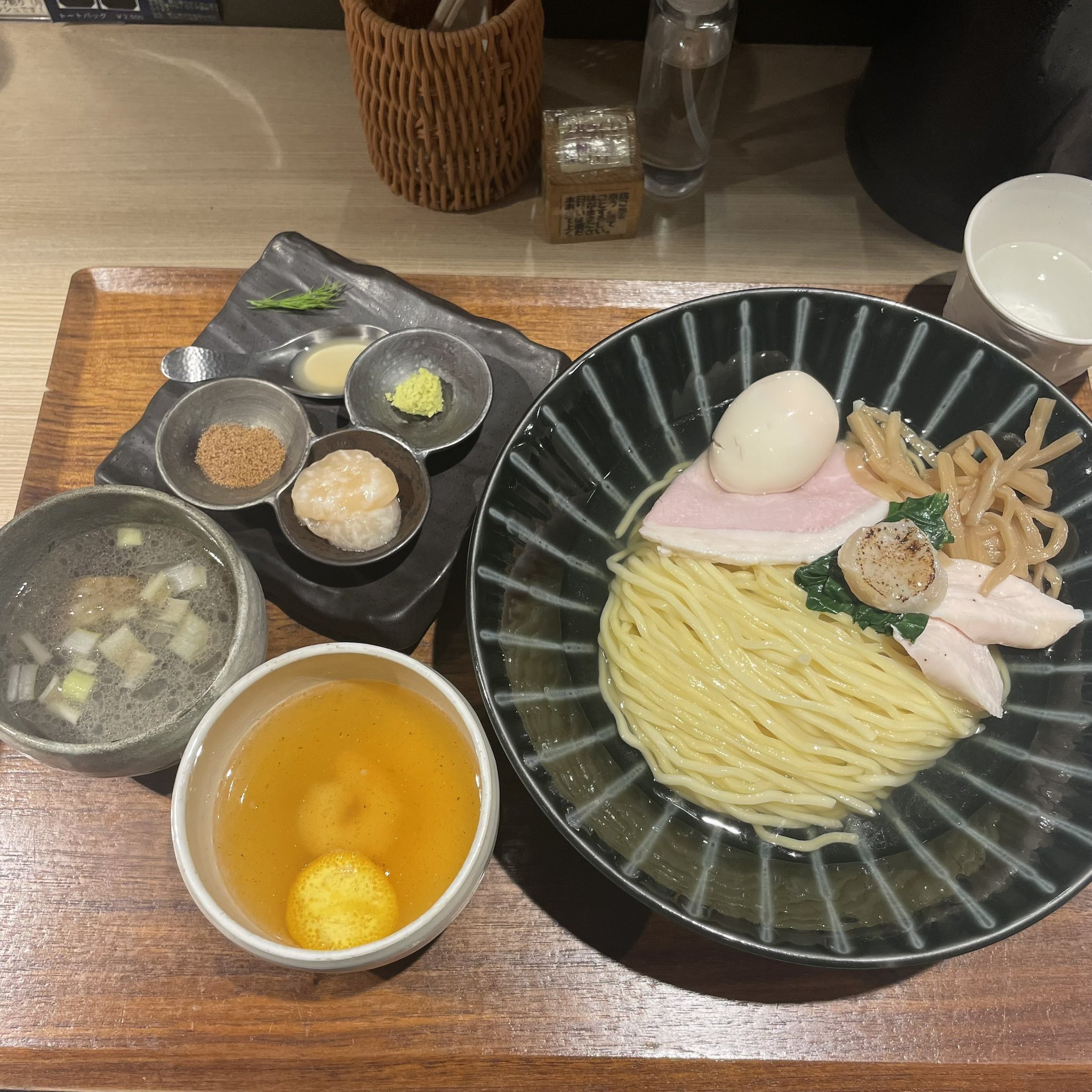 らーめん つけ麺 看板 Tsukasa.K | 🍜96 ラーメン鬼山さま豚つけ麺1050円400g