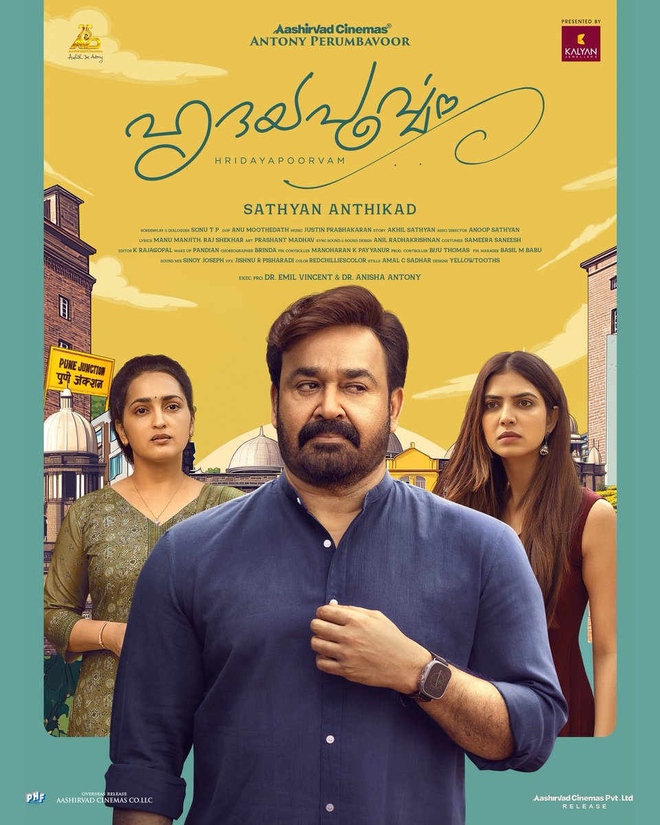 Aashirvad Cinemas (@aashirvadcine) on Twitter photo Caught in between!
#Hridayapoorvam
๐youtu.be/GkAUsuGMqm8
#August28 #OnamRelease
#HridayapoorvamTeaser
<a href="/Mohanlal/">Mohanlal</a> #SathyanAnthikad <a href="/antonypbvr/">Antony Perumbavoor</a> <a href="/MalavikaM_/">Malavika Mohanan</a>
#sangeethprathap <a href="/aashirvadcine/">Aashirvad Cinemas</a> <a href="/AVDdxb/">Aashirvad Cinemas Dubai</a> #sonuTP #akhilsathyan #anoopsathyan Caught in between!
#Hridayapoorvam
๐youtu.be/GkAUsuGMqm8
#August28 #OnamRelease
#HridayapoorvamTeaser
<a href="/Mohanlal/">Mohanlal</a> #SathyanAnthikad <a href="/antonypbvr/">Antony Perumbavoor</a> <a href="/MalavikaM_/">Malavika Mohanan</a>
#sangeethprathap <a href="/aashirvadcine/">Aashirvad Cinemas</a> <a href="/AVDdxb/">Aashirvad Cinemas Dubai</a> #sonuTP #akhilsathyan #anoopsathyan