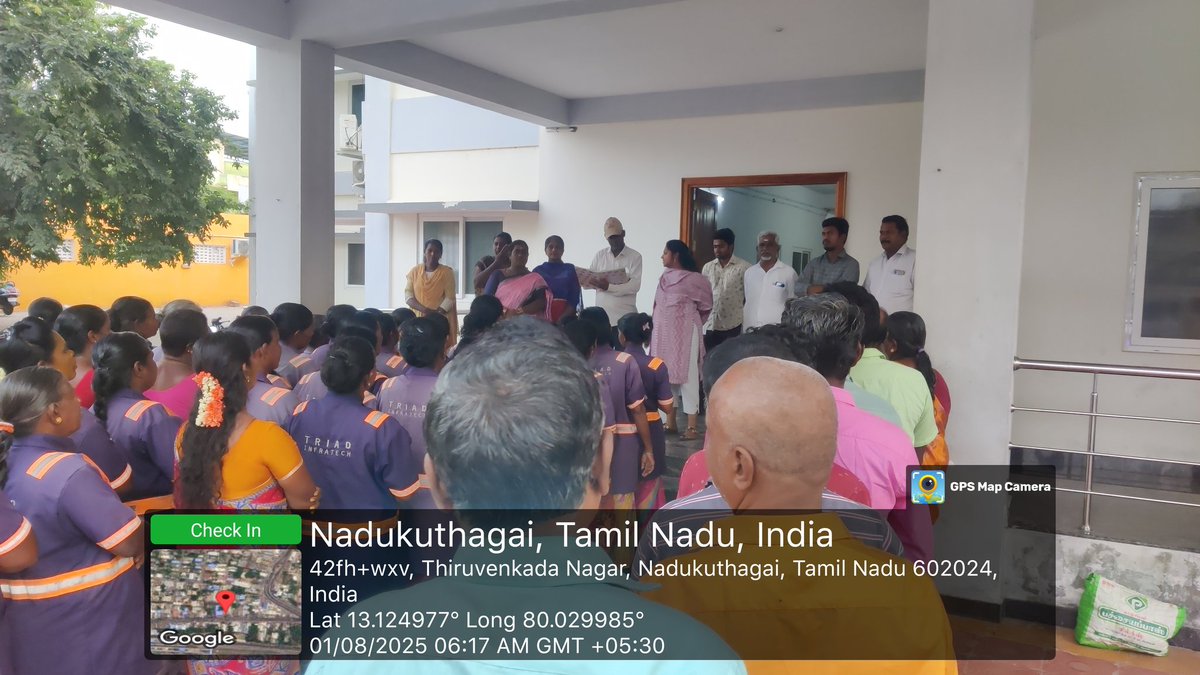 Daily Roll call was undertaken by bio-Metric on Thirunindravur Municipality
<a href="/CMOTamilnadu/">CMOTamilNadu</a> <a href="/KN_NEHRU/">K.N.NEHRU</a> <a href="/MawsTamilNadu/">Municipal Department Government of Tamil Nadu</a> <a href="/TiruvallurCollr/">Collector Tiruvallur</a> <a href="/Chengalpet_PIU/">RDMA Chengalpattu</a> <a href="/CVasanthi2/">C Vasanthi</a> <a href="/SwachhBharatGov/">Swachh Bharat Urban</a> <a href="/RoopaMishra77/">Roopa Mishra</a> <a href="/SwachSurvekshan/">Swachh Survekshan</a>