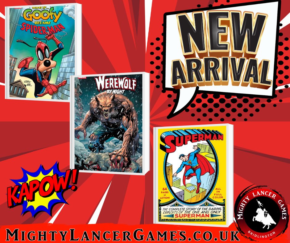 NEW COMICS 
Grab the latest editions at Mighty Lancer Games in Bridlington &amp; online mightylancergames.co.uk/collections/co…

 #comicbooks #comics #comicshop #bridlington