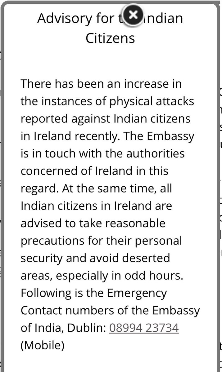 Barry Whyte (@barrywhyte85) on Twitter photo The Indian Embassy here has warned its citizens to take reasonable precautions for their personal security following what it said was an increase in physical attacks reported against Indian citizens recently.
Yesterday on <a href="/TheHardShoulder/">The Hard Shoulder</a> I spoke to members of the Indian The Indian Embassy here has warned its citizens to take reasonable precautions for their personal security following what it said was an increase in physical attacks reported against Indian citizens recently.
Yesterday on <a href="/TheHardShoulder/">The Hard Shoulder</a> I spoke to members of the Indian