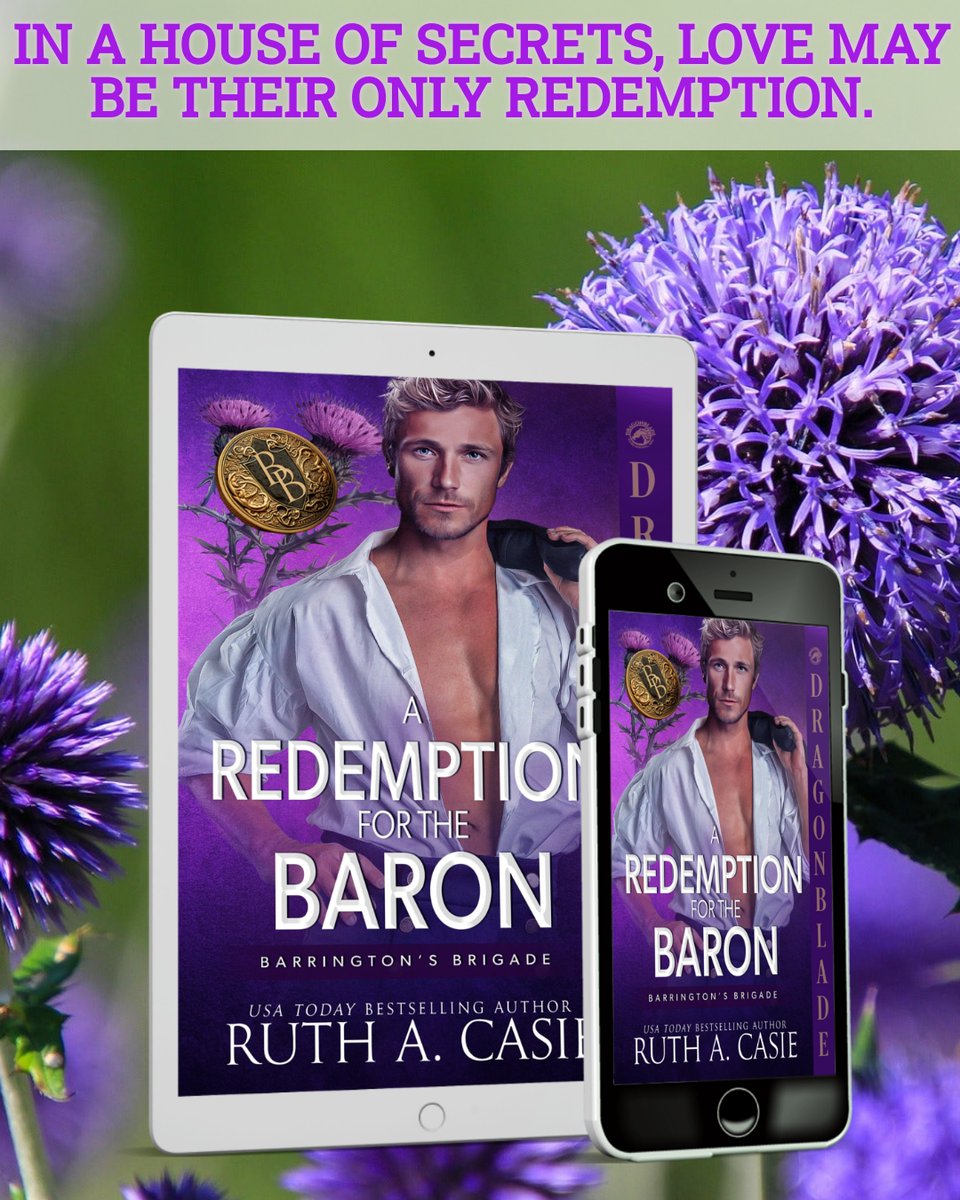 In a house of secrets, love may be their only redemption.

A Redemption for the Baron by Ruth A. Casie 

When Lady Bridget McConnell arrives at Alastair Court, she expects nothing more than a somber house party. Instead, she finds the shadows of a buried conspiracy, a cryptic