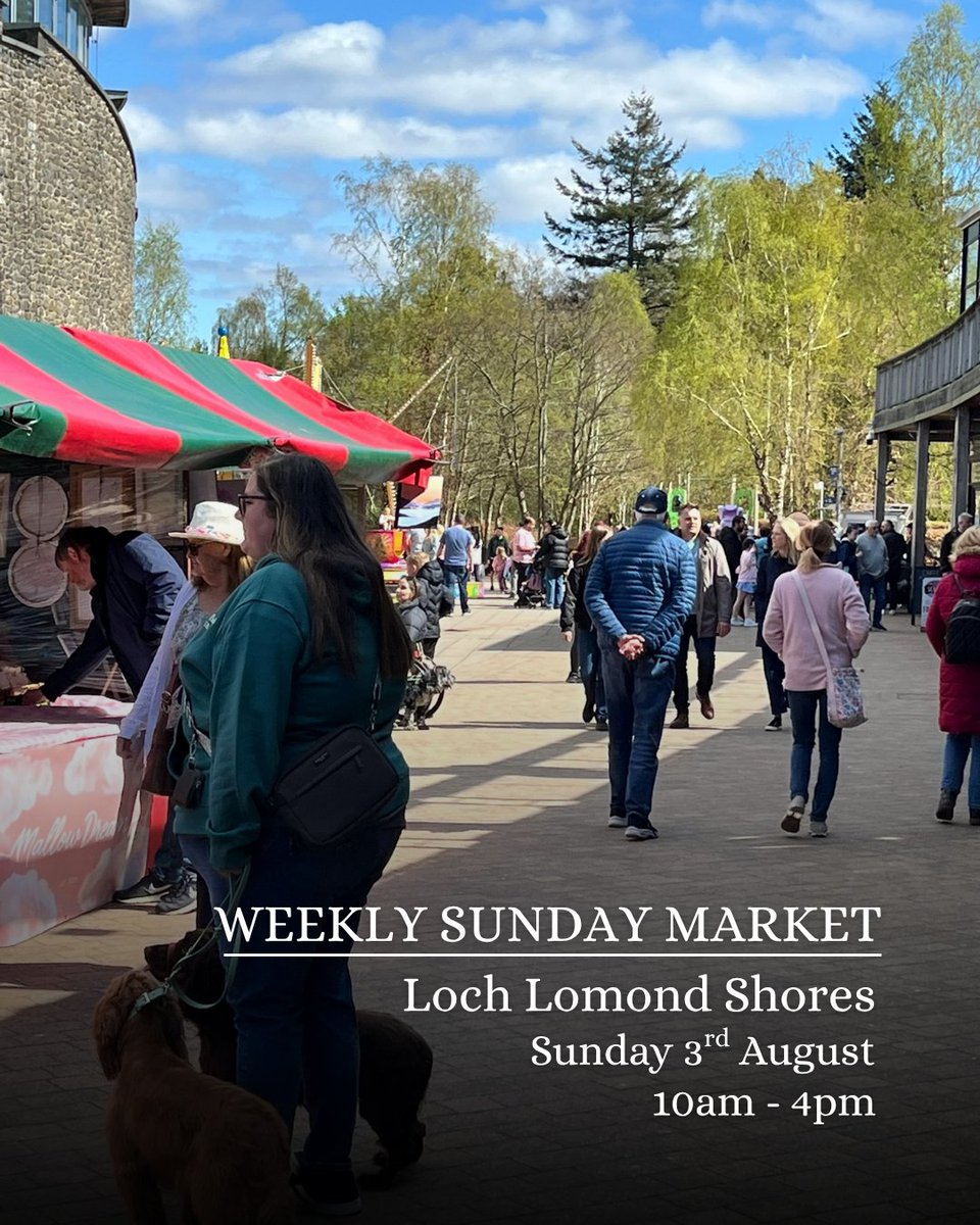 Love Loch Lomond (@lovelochlomond) on Twitter photo What's On This Weekend?
🛍️ Summer Sundays Market at <a href="/lochlomondshore/">Loch Lomond Shores</a>! This Sun 3rd Aug, Loch Lomond Shores Summer Sundays Market is back! Browse an amazing selection of local produce, unique crafts, & delicious artisan food. A perfect way to spend a leisurely Sunday by the loch😎 What's On This Weekend?
🛍️ Summer Sundays Market at <a href="/lochlomondshore/">Loch Lomond Shores</a>! This Sun 3rd Aug, Loch Lomond Shores Summer Sundays Market is back! Browse an amazing selection of local produce, unique crafts, & delicious artisan food. A perfect way to spend a leisurely Sunday by the loch😎
