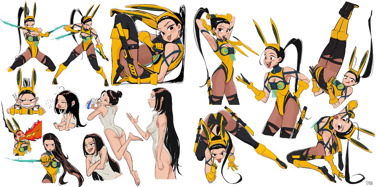 Noah project- Rabbit Character Sheet Set.