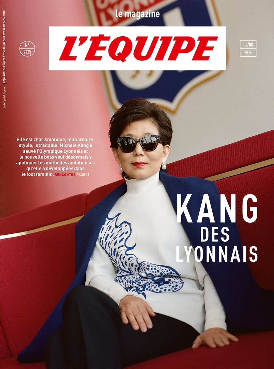 n°2235, <a href="/lemaglequipe/">Le magazine L'Équipe</a> 🦁 

KANG DES LYONNAIS

lequipe.fr/Football/Artic…

📷 Lucie Cipolla/<a href="/lequipe/">L'Équipe</a>