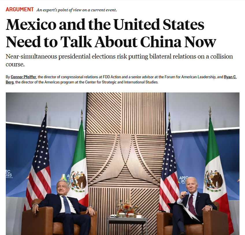 Ryan Berg, PhD (@ryanbergphd) on Twitter photo #Mexico has been put on notice. Last night's #tariff announcement included a 40% rate on any products suspected of transshipment--globally (section 3).
As I argued in <a href="/ForeignPolicy/">Foreign Policy</a>, the US is serious about extricating #China from #USMCA and implementing Fortress #NorthAmerica. #Mexico has been put on notice. Last night's #tariff announcement included a 40% rate on any products suspected of transshipment--globally (section 3).
As I argued in <a href="/ForeignPolicy/">Foreign Policy</a>, the US is serious about extricating #China from #USMCA and implementing Fortress #NorthAmerica.