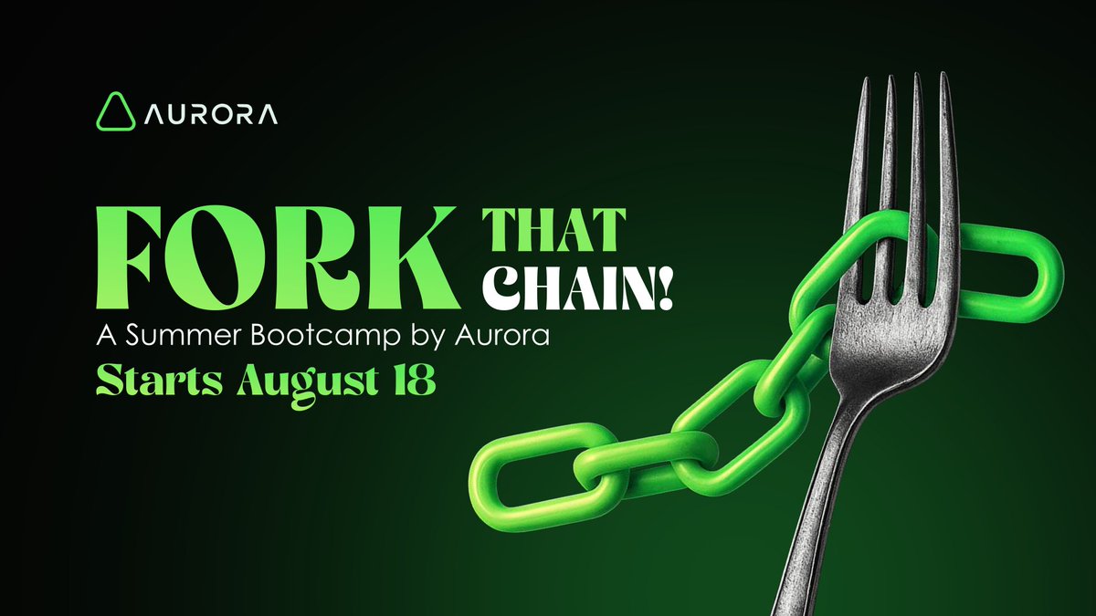Aurora (@auroraisnear) on Twitter photo Fork That Chain Bootcamp – New Dates Just Dropped 🫡
Join a 6-week online adventure and build your own Virtual Chain on <a href="/NEARProtocol/">NEAR Protocol</a> , without the hassle of infrastructure woes.
Here's the plan:
⭐ Master the skills → tackle tasks → earn XP → score rewards
⭐ Engage in Fork That Chain Bootcamp – New Dates Just Dropped 🫡
Join a 6-week online adventure and build your own Virtual Chain on <a href="/NEARProtocol/">NEAR Protocol</a> , without the hassle of infrastructure woes.
Here's the plan:
⭐ Master the skills → tackle tasks → earn XP → score rewards
⭐ Engage in