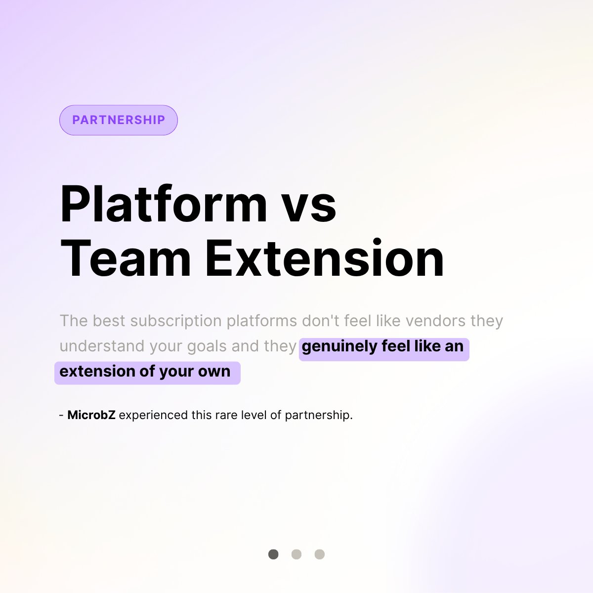 LoopEngine's tweet image. This is why we do what we do ❤️

@MicrobzPro shared: 

&quot;Aastik and the team genuinely feel like an extension of our own. They&apos;re thoughtful, responsive, and really take the time to understand what we need. You can tell they care about our brand and want to help us do well, which…