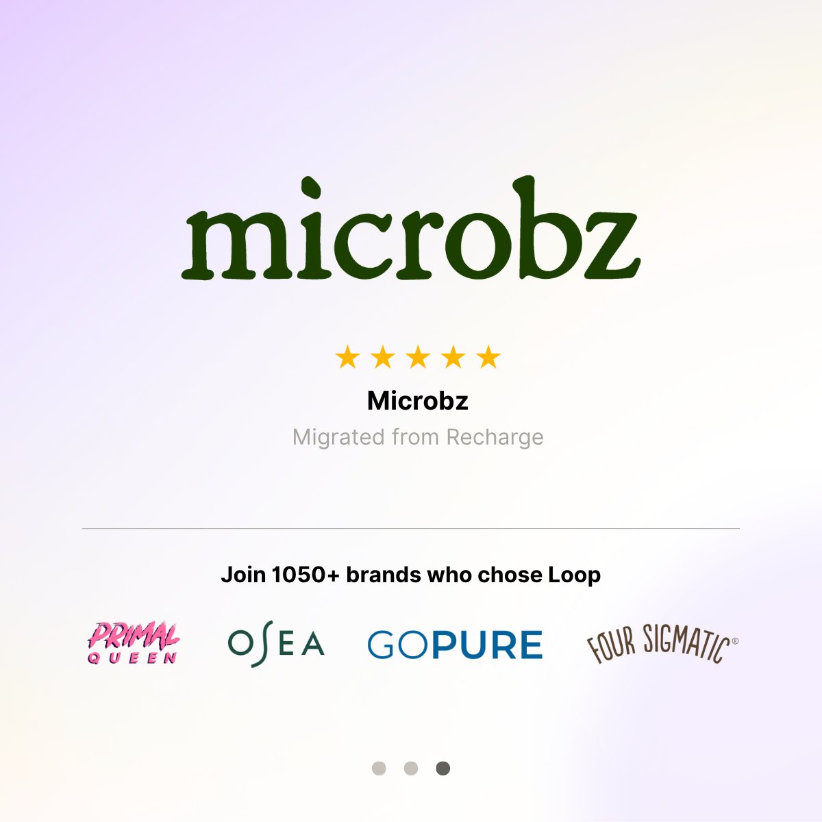 Loop Subscriptions (@loopengine) on Twitter photo This is why we do what we do โค๏ธ
<a href="/MicrobzPro/">Microbz Probiotics</a> shared:
"Aastik and the team genuinely feel like an extension of our own. They're thoughtful, responsive, and really take the time to understand what we need. You can tell they care about our brand and want to help us do well, which This is why we do what we do โค๏ธ
<a href="/MicrobzPro/">Microbz Probiotics</a> shared:
"Aastik and the team genuinely feel like an extension of our own. They're thoughtful, responsive, and really take the time to understand what we need. You can tell they care about our brand and want to help us do well, which