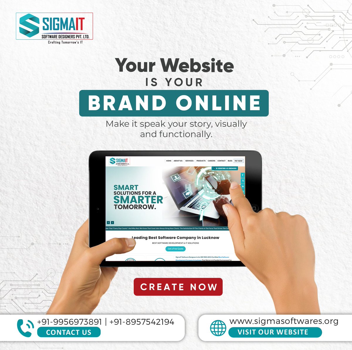 SigmaITSoftwar's tweet photo. Your website defines how the world sees your brand.
.
It’s more than design — it’s how your business communicates, converts, and grows.
.
Let us craft a digital experience that speaks for you.
.
#BusinessWebsiteDevelopment #websitedevelopment #WebsiteDesign #SigmaIT #lucknow https://t.co/jk6ztWgGfa