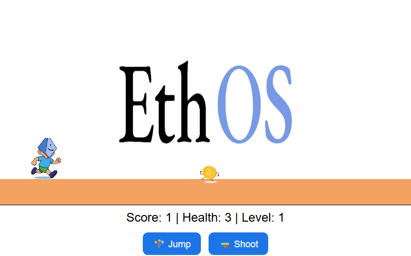 0xsagarr's tweet photo. Gm guys 

Just build a simple game for @Ethereum_OS community 

Play the game and have fun👇
https://t.co/9oblekExuf

And also tell us in the comments how did you like the game

#EthereumOS #EthOS #GameFi #web3 #browsergame https://t.co/Wf5d2SOMNU
