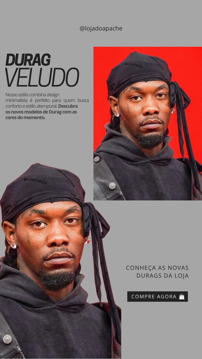 visionapache's tweet image. Durags de Veludo 🖤

#usemmaisdurags