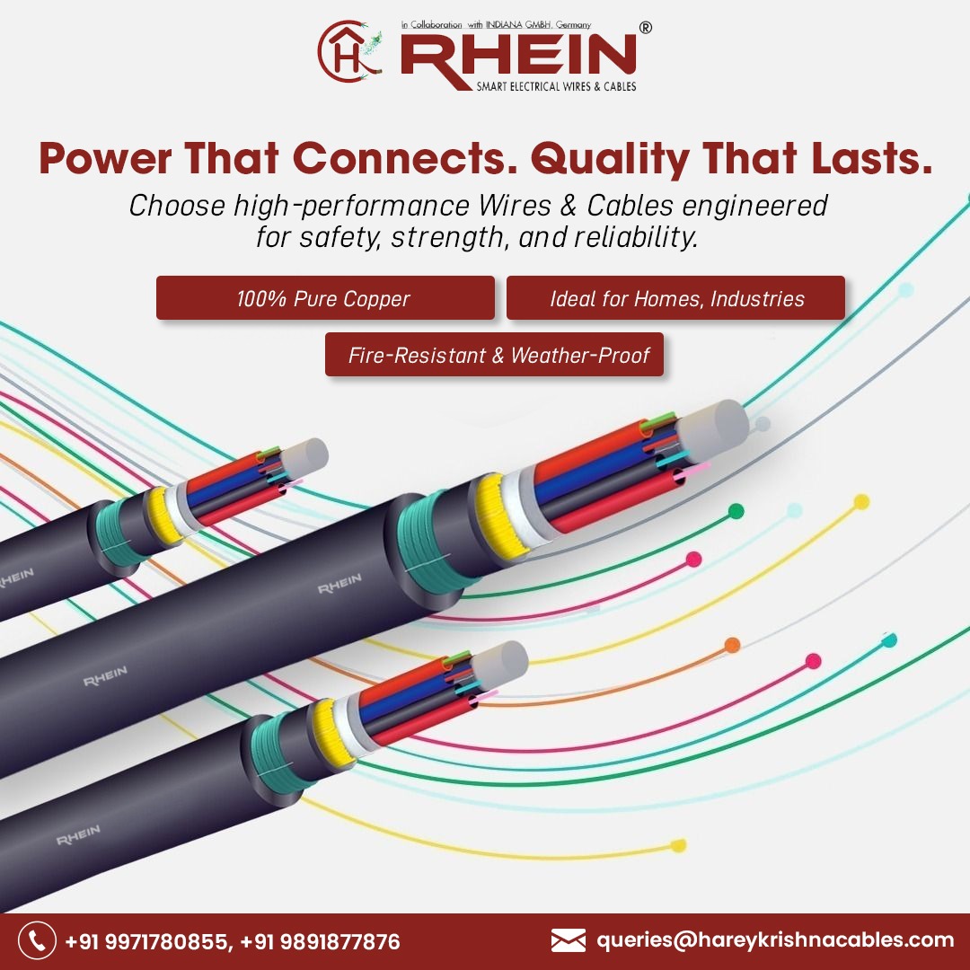 rheinwirescable's tweet image. Fire-resistant &amp;amp; weather-proof. Make the right connection today!
📷 Call Now: +91 99717 80855 | +91 98918 77876
📷 Email: queries@hareykrishnacables.com
📷 In collaboration with RUNDANA GmbH, Germany 
#wiresandcables #purecopper #electricalsafety #fireproofwires #durablecables