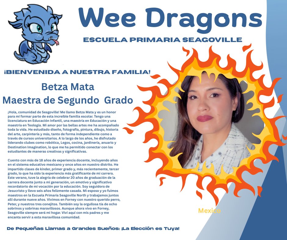 Big dragon-sized welcome to Ms. Mata, another brave soul joining our Wee Dragons crew as a second grade teacher! 🐉🔥 Get ready for a magical year of fun and learning! <a href="/mrschoppa1908/">TrinaGib</a> @MariaRossAP
