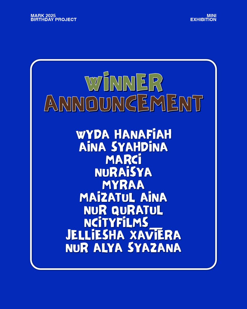 REMory1999's tweet photo. 🎉 REMory1999 Winners! 🎉

Here are the 10 lucky ones who’ll be joining us tomorrow 👀💿✨

Is.. your name on the list? 🫑

Thank you to everyone who joined!!

see you guys tomorrow! 🫶🏼

 #REMory1999 #MARK #마크 https://t.co/BlQaJMOOa0