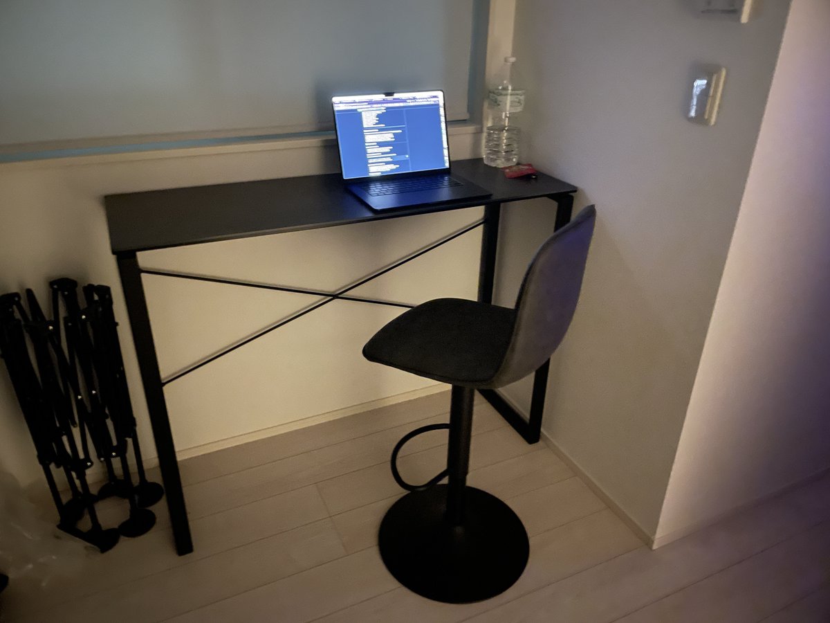 新居のカウンターテーブルが、カフェで作業してるみたいに捗り捗り🧑‍💻✨