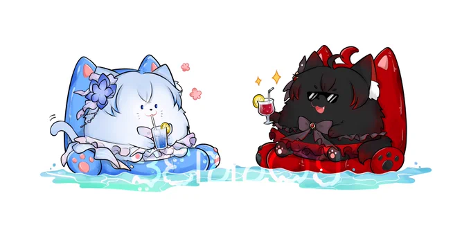 Beach date #HonkaiImpact3rd #Seele #双希 #2Seele #ゼレゼレ === Artist: MT7N