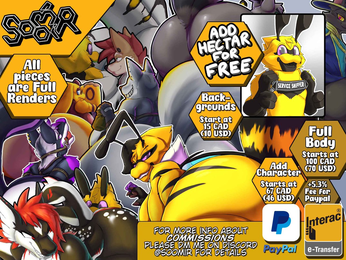 Opening for comms August 1 - August 15

I will be accepting commissions for a 2 week period to get back into the art groove. After all the comms are completed, work on the comic will continue.

If you want to get a comm, follow the link below!

forms.gle/armRJuwcbsDAXC…