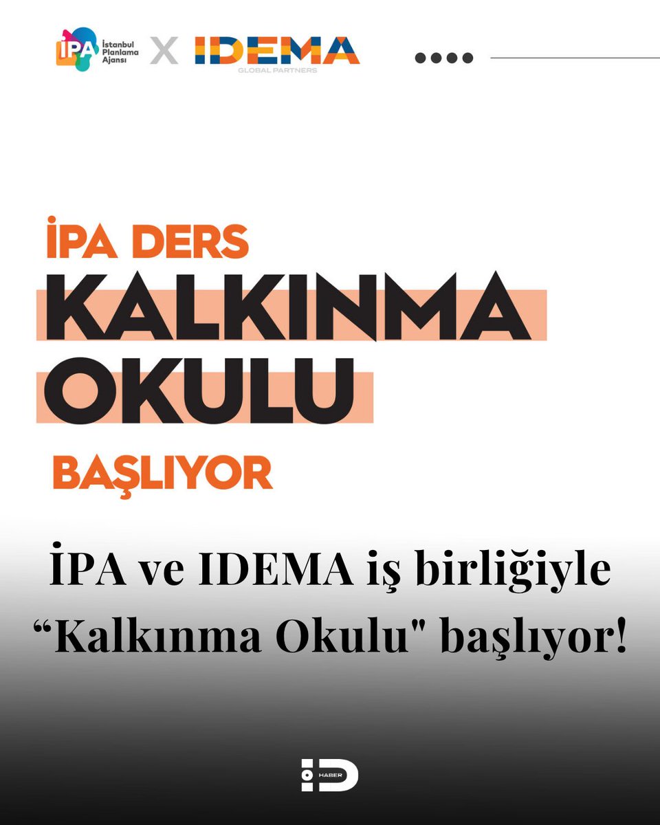 idemahaber's tweet photo. İstanbul Planlama Ajansı (İPA) ve IDEMA iş birliğiyle, kalkınmanın güncel meselelerine odaklanan 6 haftalık bir eğitim programı hayata geçiriliyor.

🔗Haberin tamamını okumak için https://t.co/ucv8hIEdr9 adresini ziyaret edebilirsiniz. https://t.co/mKp2F3FH2y