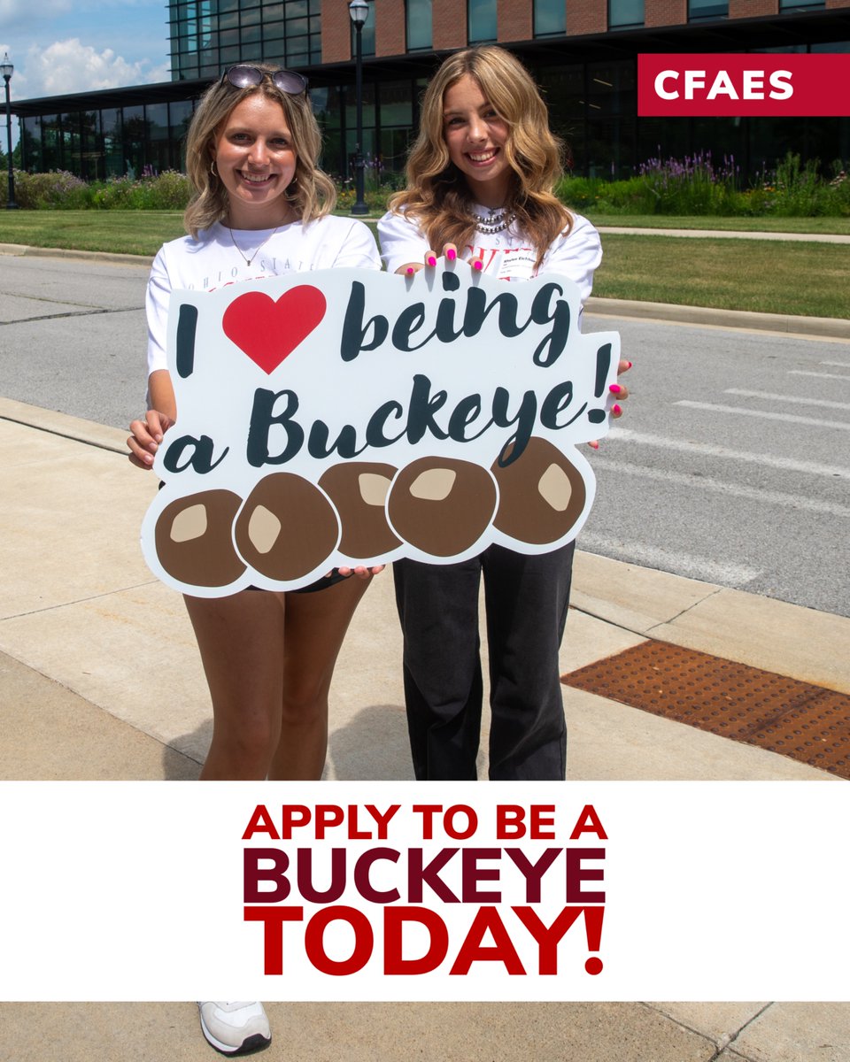 Are you ready to become a Buckeye? Our application for autumn semester 2026 is open starting today! ⭕️🙌🏻🥳
