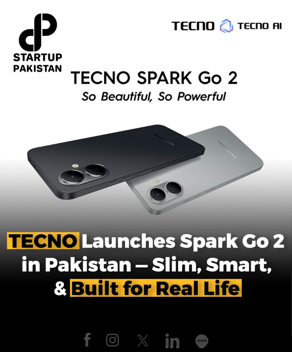 PakStartup's tweet image. TECNO has officially launched the Spark Go 2 in Pakistan, the latest addition to its innovative smartphone lineup. 

Read More: startuppakistan.com.pk/tecno-launches…

#Tecno #SparkGo2 #Pakistan