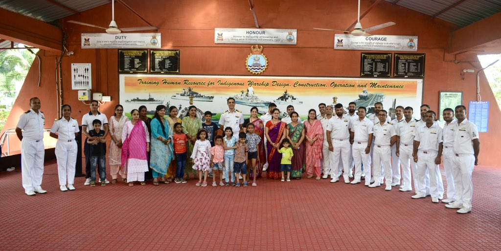 INS Vishwakarma (@ins_vishwakarma) on Twitter photo 🇮🇳⚓ With hearts full of pride & memories 🇮🇳⚓
#AabharCeremony at #INS_Vishwakarma saluted 3 valiant sailors retiring with honour in the presence of their proud families.
A legacy of duty, sacrifice, & love etched forever.
Jai Hind. 👮♂️
<a href="/indiannavy/">SpokespersonNavy</a>
<a href="/IN_HQENC/">Eastern Naval Command 🇮🇳</a>
<a href="/PRO_Vizag/">Defence PRO Visakhapatnam</a> 🇮🇳⚓ With hearts full of pride & memories 🇮🇳⚓
#AabharCeremony at #INS_Vishwakarma saluted 3 valiant sailors retiring with honour in the presence of their proud families.
A legacy of duty, sacrifice, & love etched forever.
Jai Hind. 👮♂️
<a href="/indiannavy/">SpokespersonNavy</a>
<a href="/IN_HQENC/">Eastern Naval Command 🇮🇳</a>
<a href="/PRO_Vizag/">Defence PRO Visakhapatnam</a>