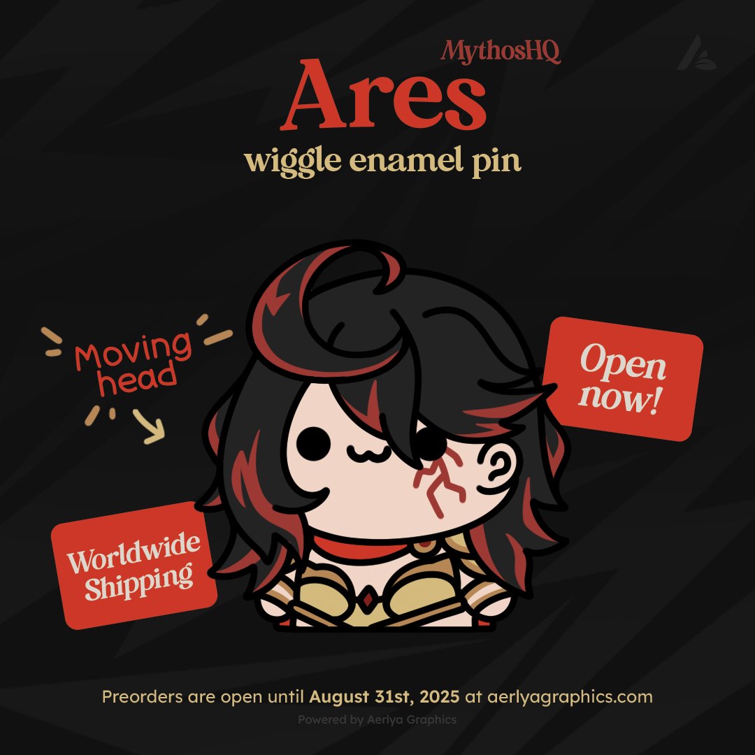 Ares⚔️Mythos (@aresmythosvt) on Twitter photo ⚔️PIN PREORDERS OPEN NOW!⚔️
Be among the first to get a piece of 2.0 Ares!
25 preorders are needed to fully fund the campaign, with added bonuses for addition preorders! The campaign runs until August 31st!
Thank you to <a href="/AerlyaGraphics/">Aerlya Graphics 🌿🎨</a> for making this a possibility!
GET YOURS ⚔️PIN PREORDERS OPEN NOW!⚔️
Be among the first to get a piece of 2.0 Ares!
25 preorders are needed to fully fund the campaign, with added bonuses for addition preorders! The campaign runs until August 31st!
Thank you to <a href="/AerlyaGraphics/">Aerlya Graphics 🌿🎨</a> for making this a possibility!
GET YOURS