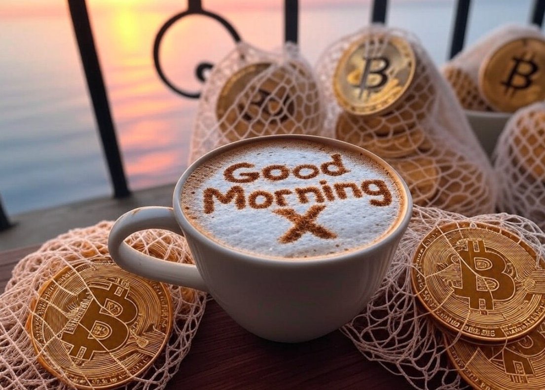 Good Morning &amp; Happy FRIDAY
🧡🤝🏻☕️ #GoodMorning #Bitcoin