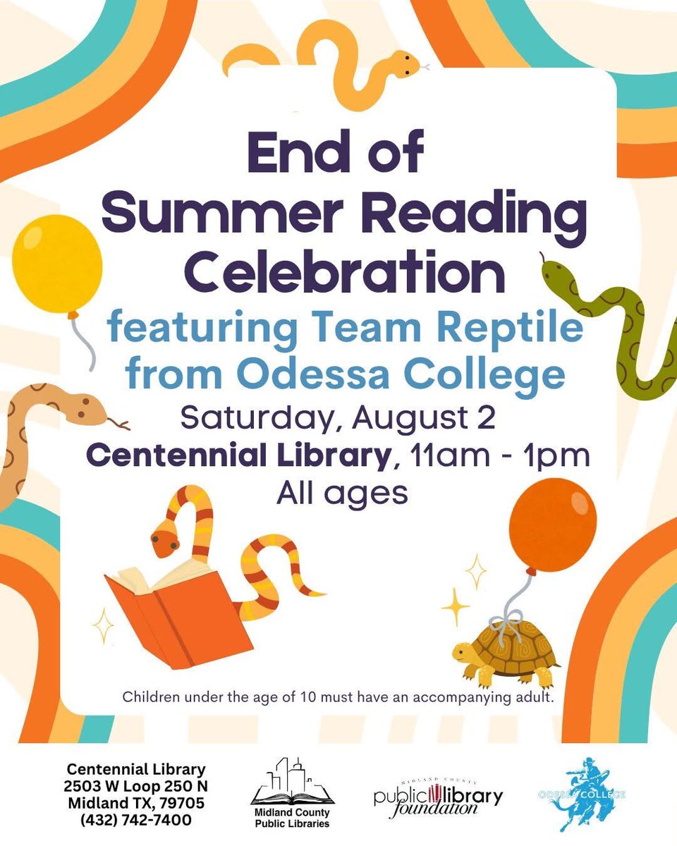 AllystairJones's tweet image. Team Reptile will be representing OC at Midland Public Library. Bring the kids and join us!

#ocxchange @OdessaCollege #teamreptile #ocallin