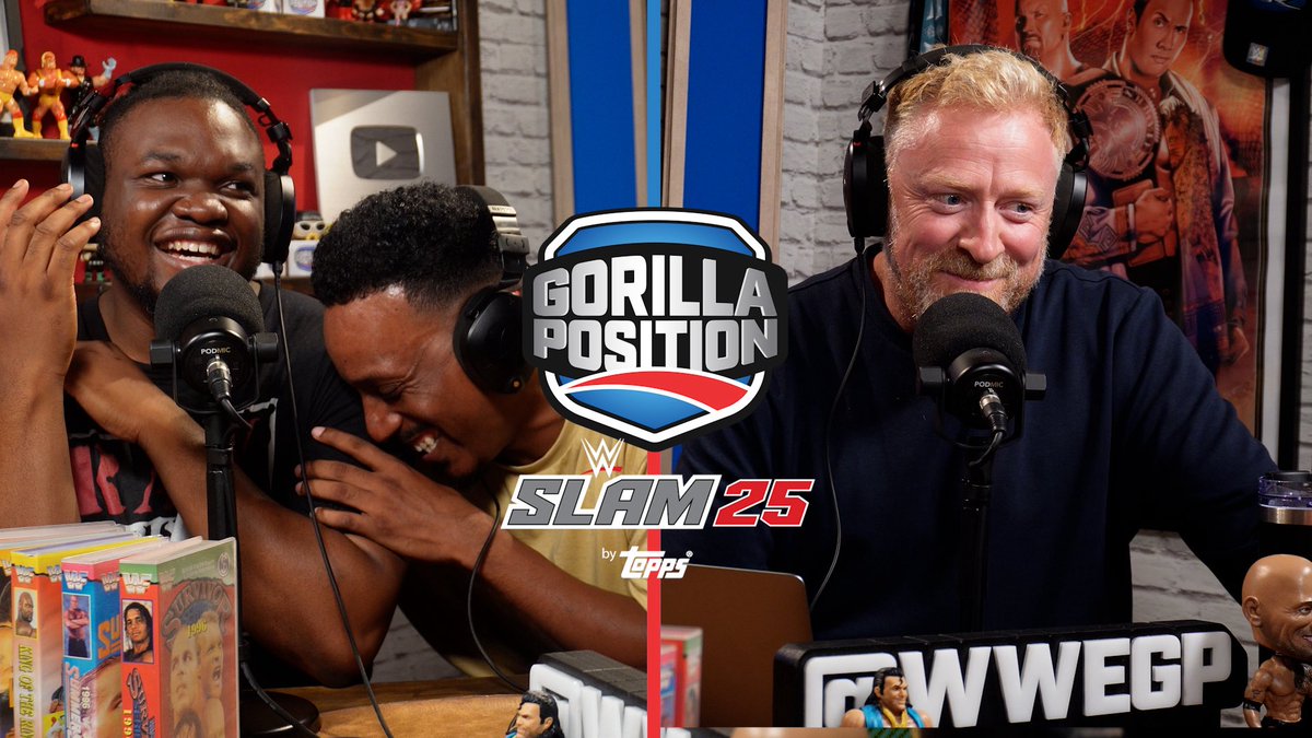 Gorilla Position (@wwegp) on Twitter photo Ahead of #SummerSlam weekend, dive into an EPIC Gorilla Position powered by <a href="/ToppsSLAM/">WWE SLAM by Topps® Card Trader</a>! The boys remember Hulk Hogan, breakdown #WWEUnreal & make wild predictions for the massive weekend from New Jersey. Listen HERE: wwegp.co.uk 🎧🦍🎙️ Ahead of #SummerSlam weekend, dive into an EPIC Gorilla Position powered by <a href="/ToppsSLAM/">WWE SLAM by Topps® Card Trader</a>! The boys remember Hulk Hogan, breakdown #WWEUnreal & make wild predictions for the massive weekend from New Jersey. Listen HERE: wwegp.co.uk 🎧🦍🎙️
