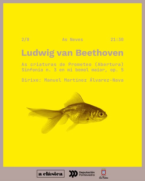 🎶 Os Concertos ás beiras do Miño arrancan este sábado 2 de agosto en <a href="/AsNevesConcello/">Concello As Neves</a> 

A <a href="/OrquestaClasica/">Orquestra Clásica de Vigo</a> interpretará dúas obras de Ludwig van Beethoven dirixida por Manuel Martínez Álvarez-Nava

📍 Na praza maior, ás 21:30 horas
