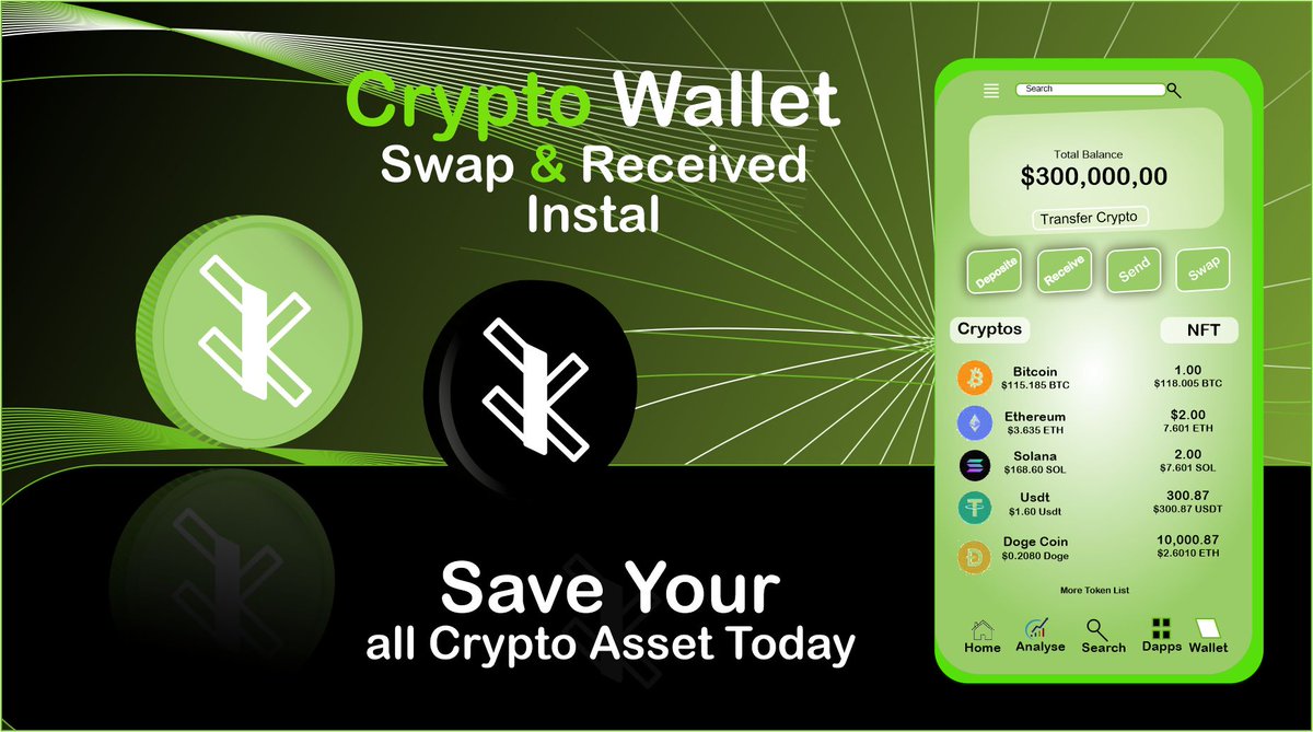 Alimammusty's tweet image. Just dropped a clean Crypto Wallet Flyer Design 🔥
Simple, bold &amp;amp; user-focused that’s how I design.

Need something like this for your crypto or Web3 project?

📩 Let’s create magic. DM is open.

#CryptoDesign #WalletFlyer #Web3Graphics #DesignWithPurpose