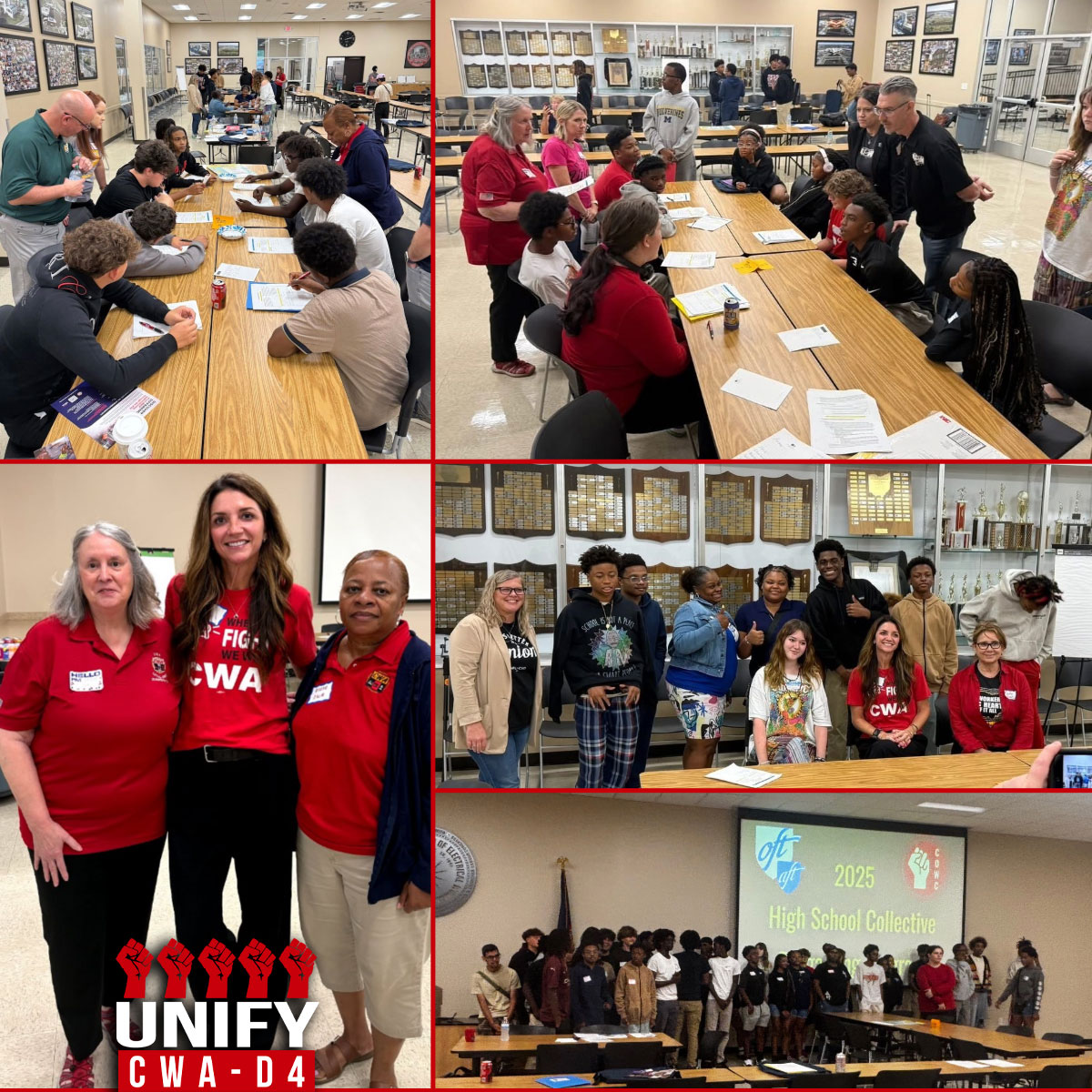 We were honored to support the Central Ohio Worker Center – Centro de Trabajadores de Central Ohio – and the Ohio Federation of Teachers in their first-ever collective bargaining event for the High School Collective Bargaining Program. #CWAStrong