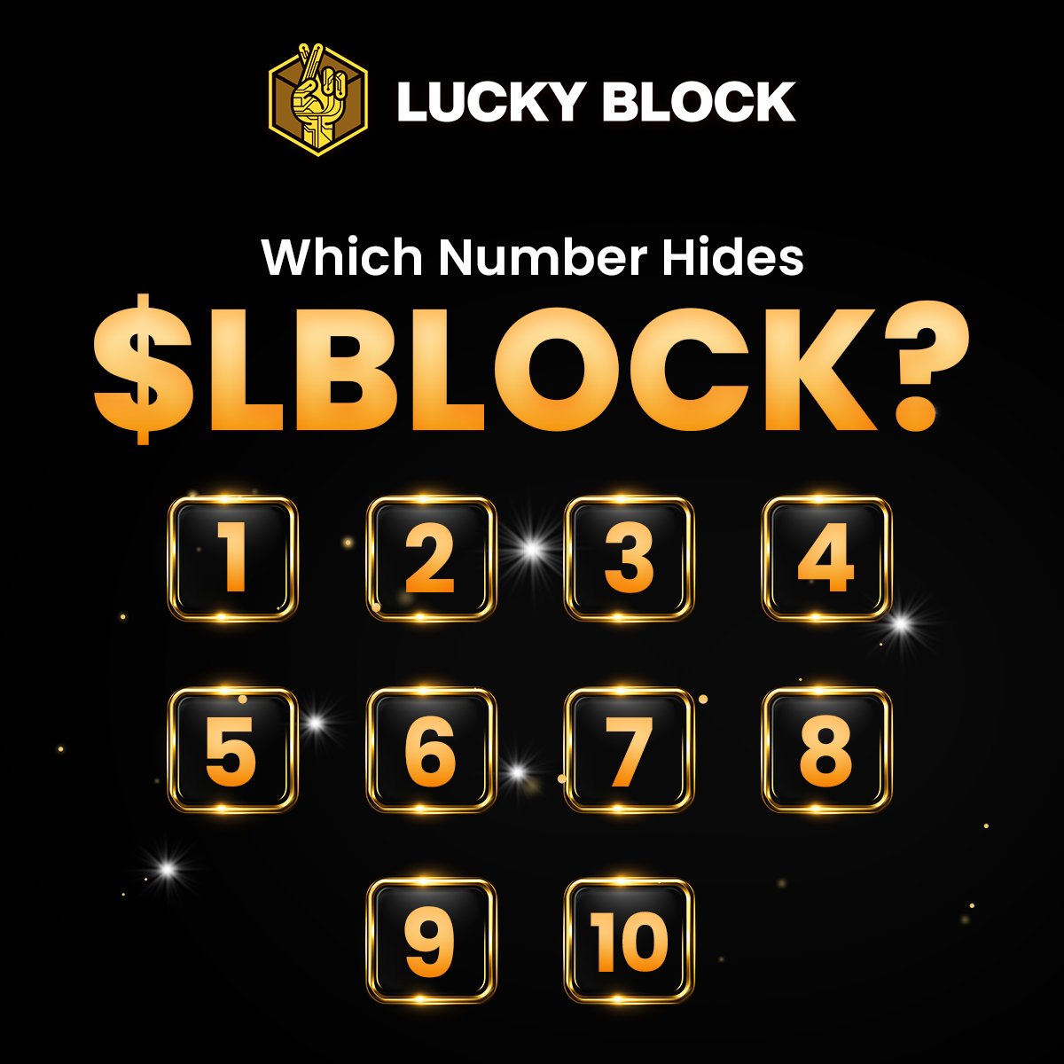 Lucky Block Casino (@_luckyblock) on Twitter photo We’ve hidden the #LBLOCK token behind a number from 1 to 10 can you find it? 👀
To enter:
👍🏻 Like
🔁 RT
😎 Follow <a href="/_luckyblock/">Lucky Block Casino</a>
💬 Drop your guess in the comments with the #LBLOCK
🎁 5 winners with the correct number will each win $20!
📩 Winners and answer will be announced We’ve hidden the #LBLOCK token behind a number from 1 to 10 can you find it? 👀
To enter:
👍🏻 Like
🔁 RT
😎 Follow <a href="/_luckyblock/">Lucky Block Casino</a>
💬 Drop your guess in the comments with the #LBLOCK
🎁 5 winners with the correct number will each win $20!
📩 Winners and answer will be announced