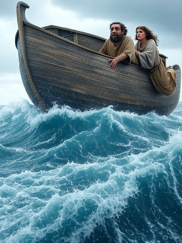 Here’s my take: Due to wickedness in the world..4,500 years ago god had Noah built a ark. Two hitchhikers got on board, in order to hide they infiltrate and claim they are chosen…now we are in this mess again. 😀