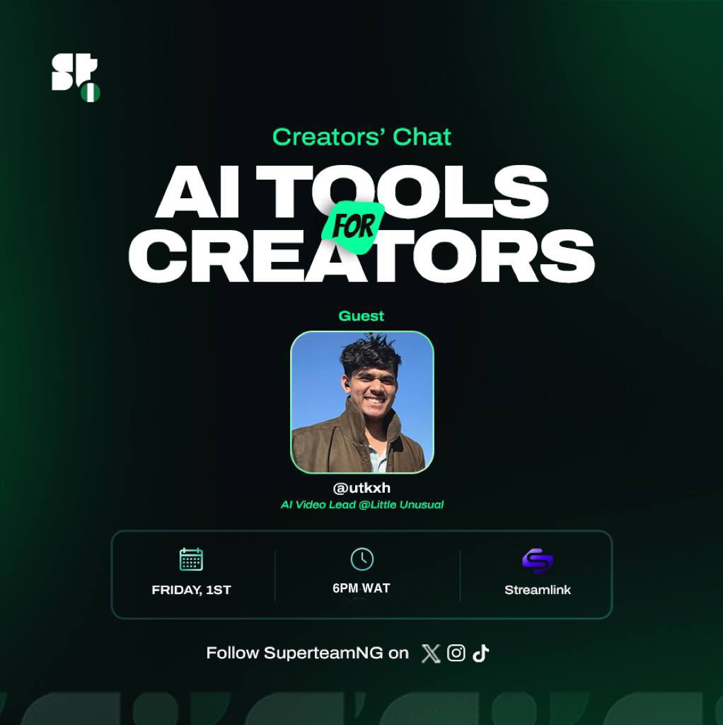 Today is a value-packed day! 

We are just 4 hours away from our Creator's community call, and we’ll have a special guest, <a href="/utkxh/">Utkarsh B</a>, joining us tonight. 

Set reminders, and I will see you all there! 😎