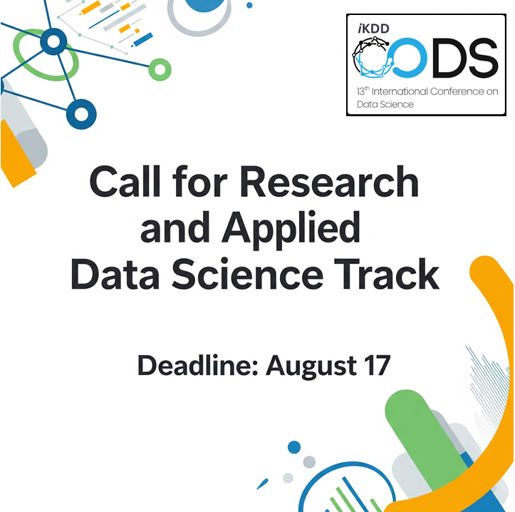 🚨 Just 5 days left! 🚨
Submit to the Research or Applied Data Science (ADS) track at CODS 2025 - India’s premier data science conference.
🗓 Deadline: Aug 17
📍 Dec 17–20 | IISER Pune

#CODS2025 #CallForPapers #ML #AI #DataScience #ADS #MLIndia