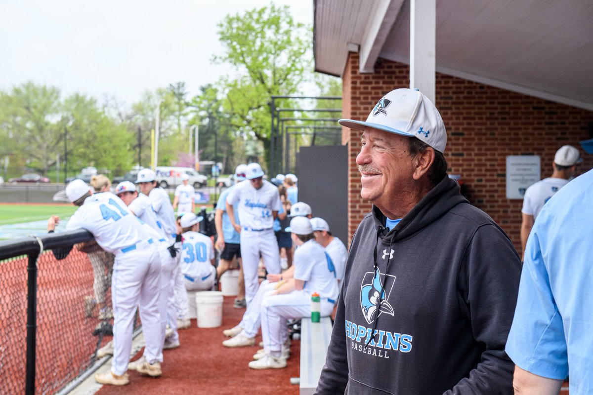 Johns Hopkins Giving (@hopkinsgiving) on Twitter photo Head baseball coach Bob Babb, A&S ’77, retired this year after 51 years with <a href="/JHUBaseball/">Johns Hopkins Baseball</a> as both a player and coach. While Babb’s legacy is secure, there is still one thing he would like to leave: two fully funded assistant coach positions.
Learn more: giving.jhu.edu/story/baseball… Head baseball coach Bob Babb, A&S ’77, retired this year after 51 years with <a href="/JHUBaseball/">Johns Hopkins Baseball</a> as both a player and coach. While Babb’s legacy is secure, there is still one thing he would like to leave: two fully funded assistant coach positions.
Learn more: giving.jhu.edu/story/baseball…
