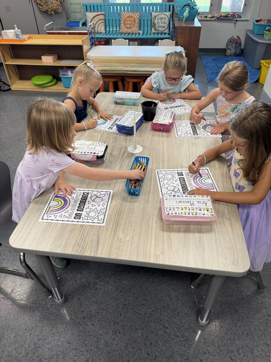 Kindergarten, here they come!!! Happy first day!