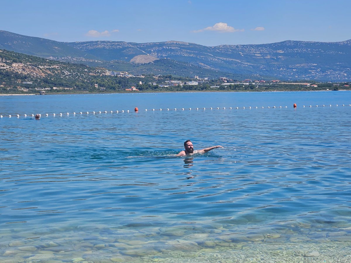 Spent the whole morning swimming about in the Adriatic Sea.

Highly recommend.