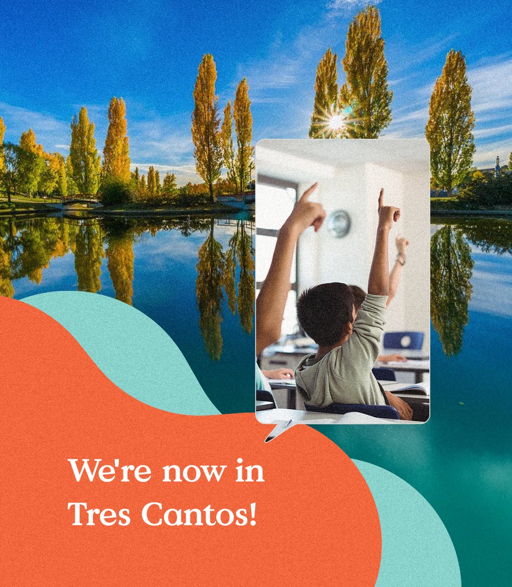 ExamsMadrid's tweet photo. 🎉 New exam venue alert! 🎉
You can now take your Cambridge English exams in Trescantos!

We’ve added this new location to make it even easier for you to sit your exam where it suits you best.

#CambridgeEnglish #Trescantos #ExamsMadrid https://t.co/IKBdmNVB4S