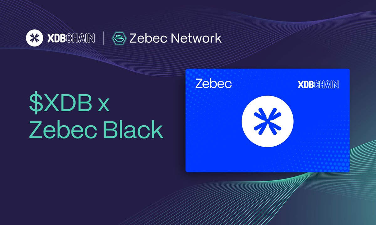 Introducing the custom <a href="/XDBchain/">XDB CHAIN</a> Debit Card!

The XDB community can now get its own custom XDB Debit Card.  Fully reloadable, limitless, and ready for daily spending in 100+ countries, anywhere Mastercard is accepted.

💳 Grab your custom XDB card today: xdb.zebec.io