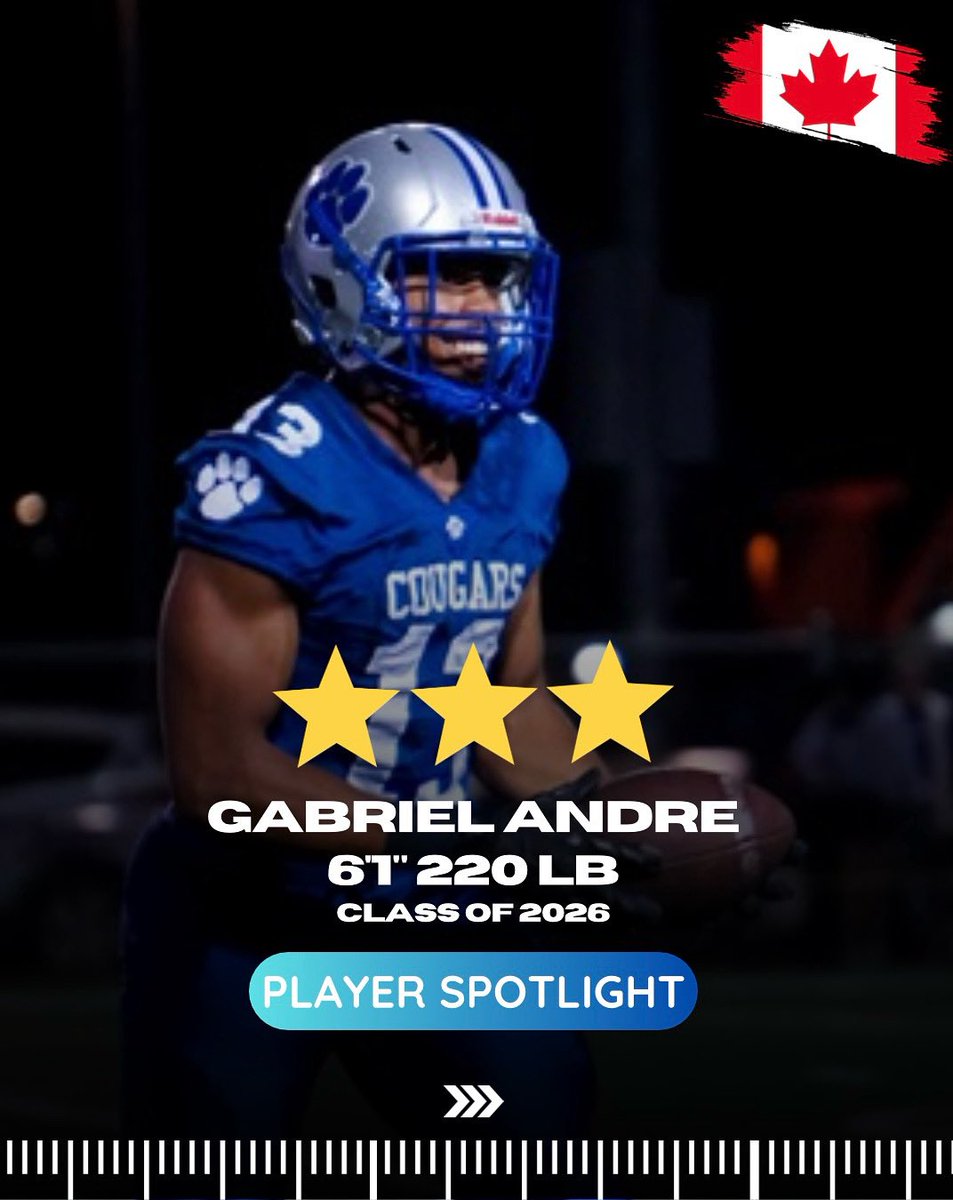 Ren Kok (@renkokscouting) on Twitter photo ⭐️PLAYER SPOTLIGHT⭐️
<a href="/GabrielAndre0/">Gabriel Andre</a>
⭐️3/5 STARS
📈D1 FCS LEVEL PROSPECT
➡️EMAIL SENT TO 270+ COACHES ⭐️PLAYER SPOTLIGHT⭐️
<a href="/GabrielAndre0/">Gabriel Andre</a>
⭐️3/5 STARS
📈D1 FCS LEVEL PROSPECT
➡️EMAIL SENT TO 270+ COACHES