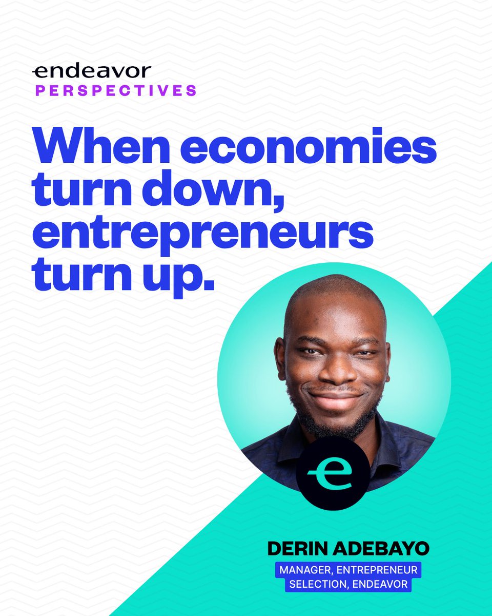 A downturn doesn’t stop high-impact entrepreneurs—it reveals them.” — Derin Adebayo. 

In Pakistan, founders raised more in H1 2025 than all of 2024.

They don’t wait for ideal conditions. They build through them.
Read more: endeavor.org/stories/accele…