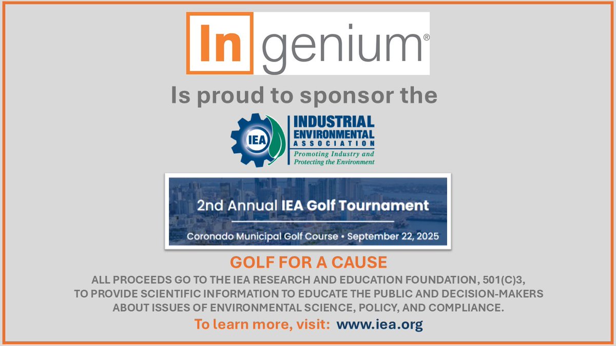 PureIngenium's tweet image. Ingenium is "swingin’ into sustainability" and proud to sponsor the IEA 2nd Annual Golf Tournament! Trade your PPE in for a polo shirt and help us drive change, one hole at a time.  iea.org
#ingeniumoncourse
#foretheplanet