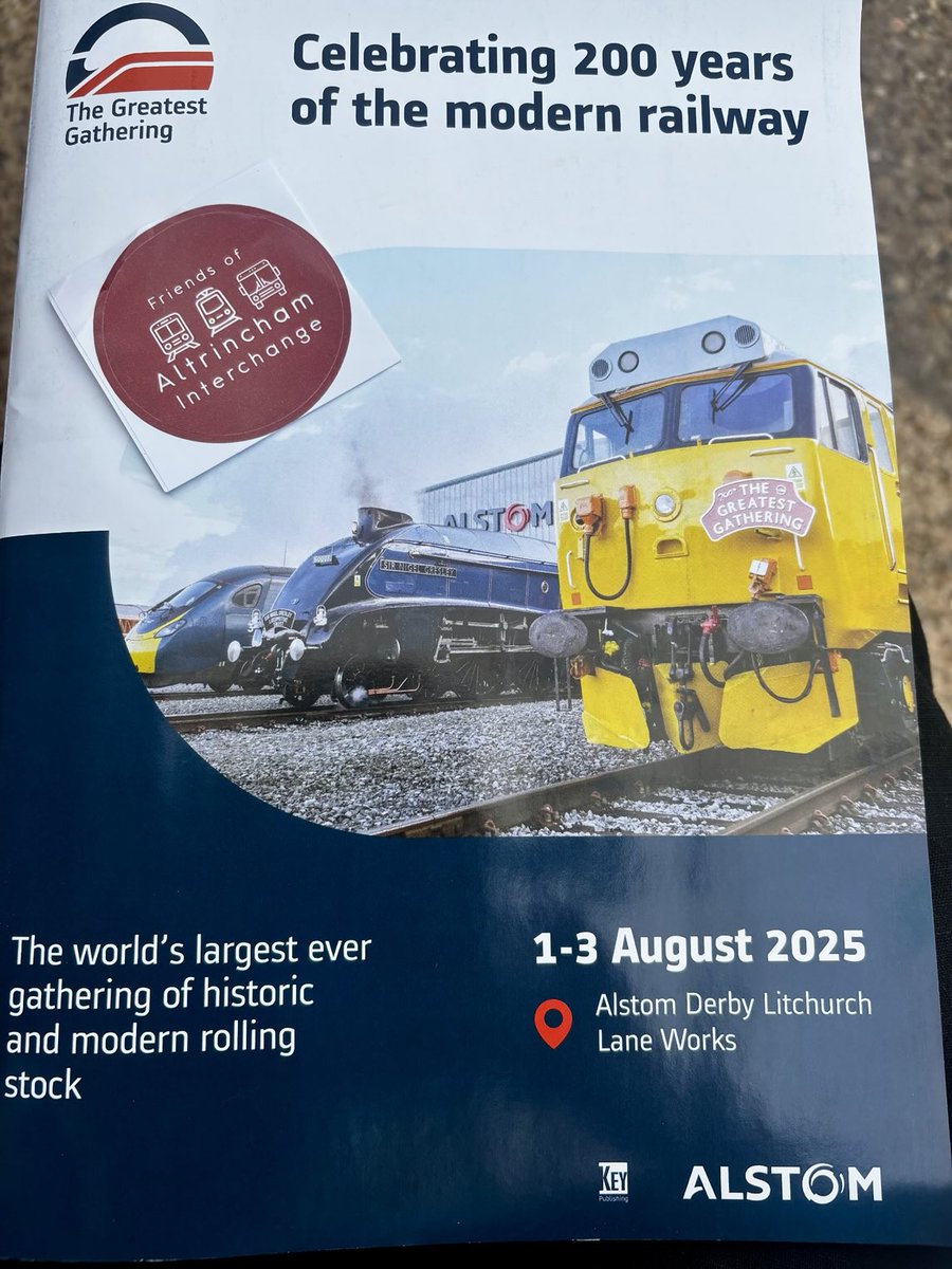 Friends of Altrincham Interchange (@foainterchange) on Twitter photo Look where 4 of our volunteers are today ! Our journey started at #Altrincham this morning on <a href="/northernassist/">NORTHERN 🚆</a> of course.
<a href="/nationalrailenq/">National Rail</a> <a href="/RailwayHeritage/">RailwayHeritageTrust</a> #railway200 #train <a href="/railway200/">railway200</a> #Derby Look where 4 of our volunteers are today ! Our journey started at #Altrincham this morning on <a href="/northernassist/">NORTHERN 🚆</a> of course.
<a href="/nationalrailenq/">National Rail</a> <a href="/RailwayHeritage/">RailwayHeritageTrust</a> #railway200 #train <a href="/railway200/">railway200</a> #Derby