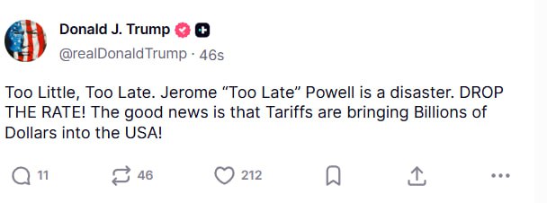 Claro, aquí Trump echándole la culpa al soyboy. Le llama "poquito y tardito" o como se diga