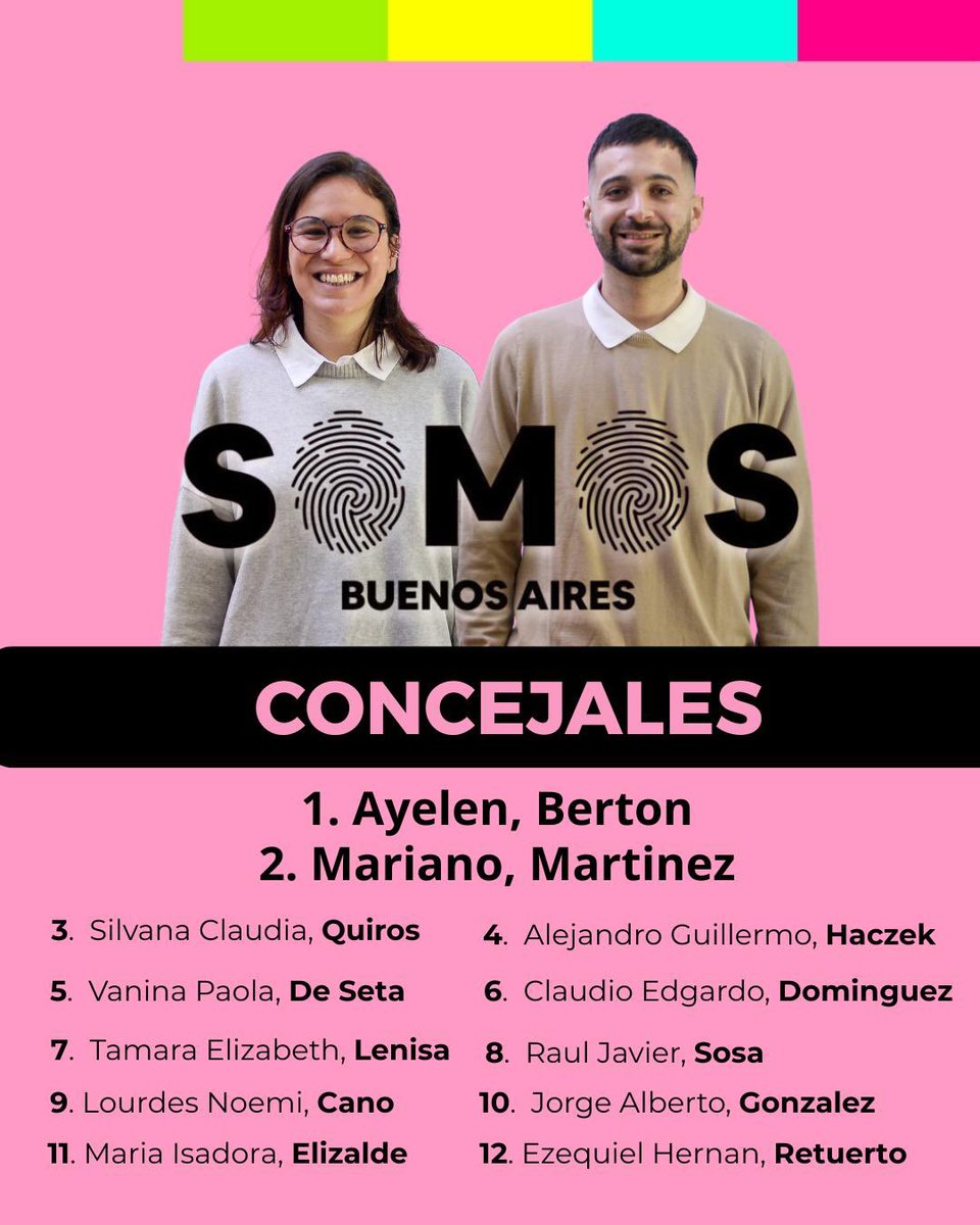 Somos no viene a dividir.
Viene a sumar, a escuchar y a construir.
Viene con diálogo, sin gritos ni peleas.
Viene para estar cerca de los vecinos, y lejos de los extremos.