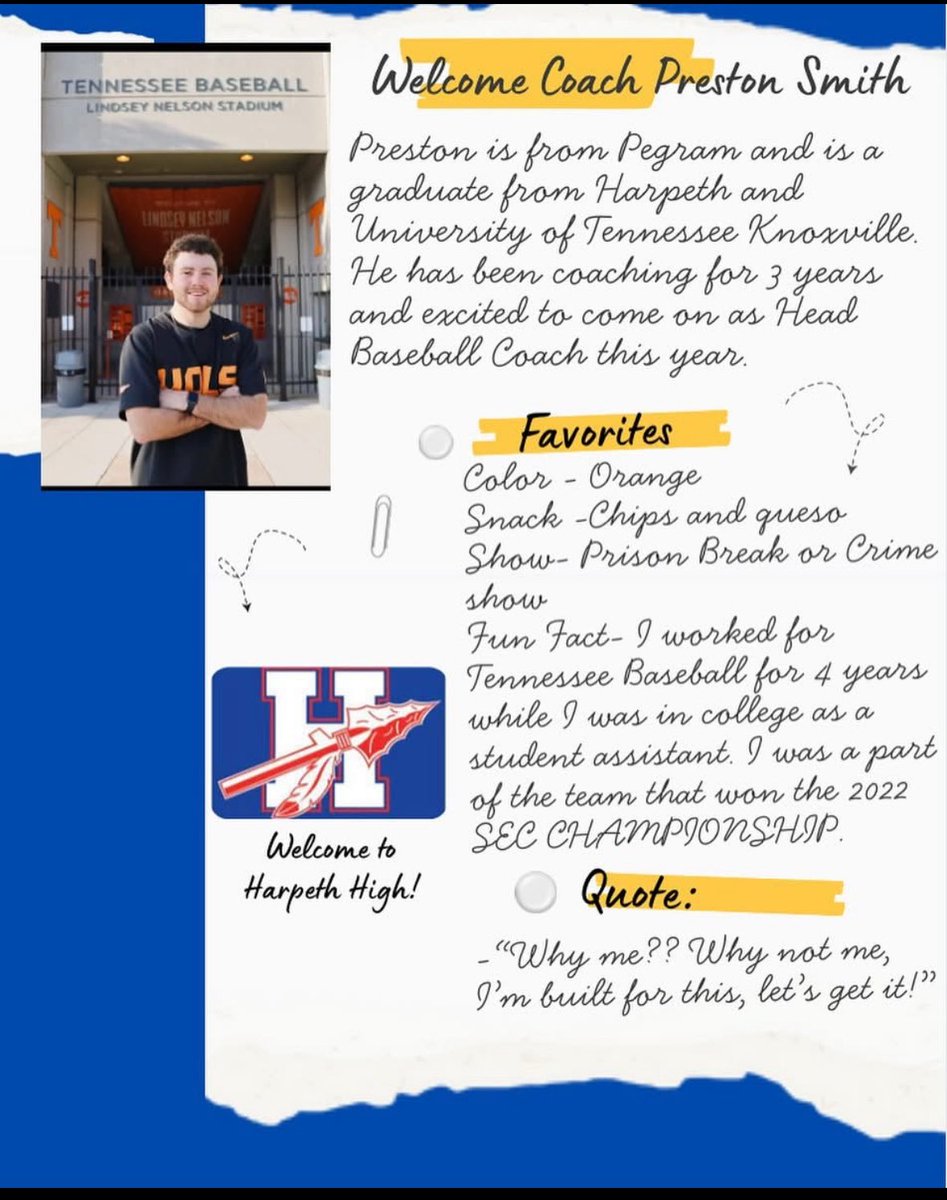HhsIndiansBB's tweet photo. Welcome Coach @Smith_P_16 https://t.co/rklv8BFkKM