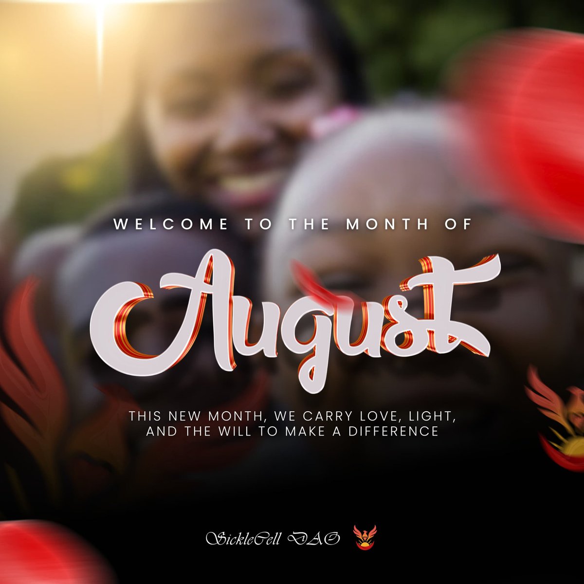 SickleCellDAO's tweet photo. Stepping into August with purpose 💫

Let this month be one of hope, healing, and impact for every warrior 💪🏾❤️‍🔥🐦‍🔥 

#HappyNewMonth #SickleCellAwareness #AugustWithPurpose #SickleCellDAO
#DeSci https://t.co/uPNfxXofn4
